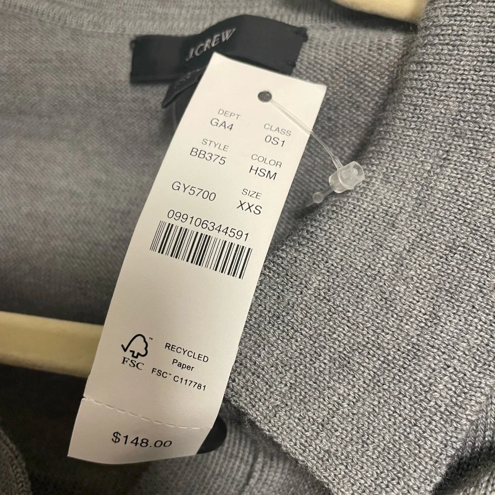 J. Crew Gray Long Sleeve Dress - Picture 6 of 6